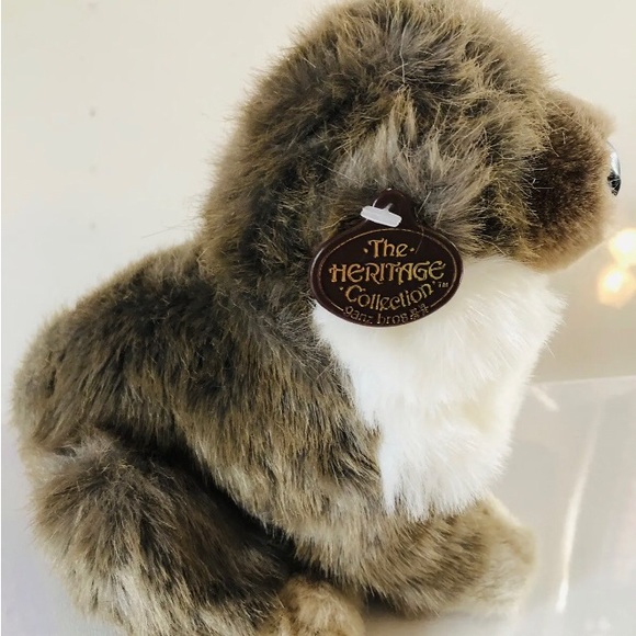 Vtg The Heritage Collection Ganzbros Wolf Plush Stuff Animal With Tag 1988 - Picture 3 of 7